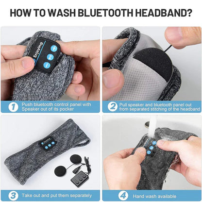 RoyaleGlow Easy Wear Sports Sleep Bluetooth Headphones Headband