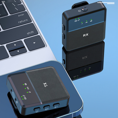RoyaleGlow Wireless Bluetooth Lavalier Lapel Microphone