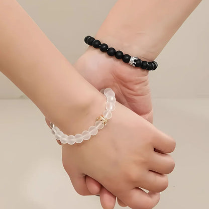 RoyaleGlow Glow Heart Magnetic Couples Gift Bracelet