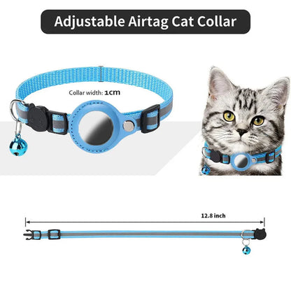 Royaleva Waterproof Reflective Pet Airtag Holder Collar