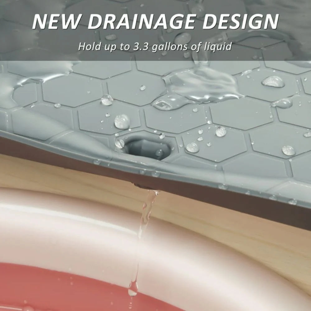 RoyaleGlow Large Under Kitchen Sink Mat Silicone Protective Liner