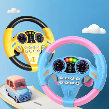 Luxora Kid's Electric Simulation Steering Wheel Suction Attachment