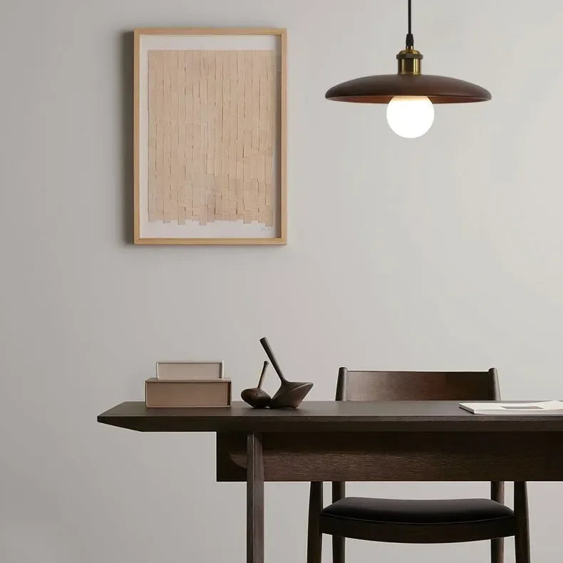 Rayvia Premium Modern Wood Pendant Light - Contemporary Hanging Home Lighting Design