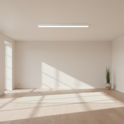 RoyaleGlow 47 Inch Modern LED Linear Pendant Light for Office & Commercial Spaces