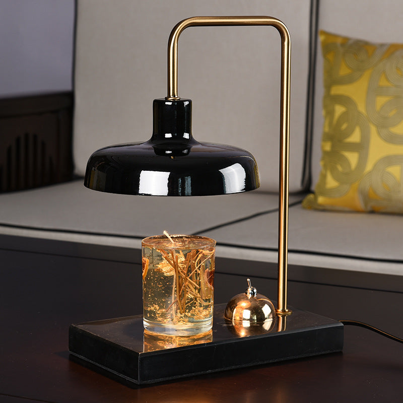 RoyaleGlow Marble Candle Warmer Lamp with Dimmer & Timer for Aromatherapy