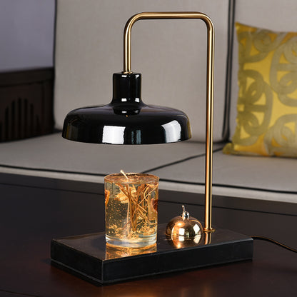 RoyaleGlow Marble Candle Warmer Lamp with Dimmer & Timer for Aromatherapy