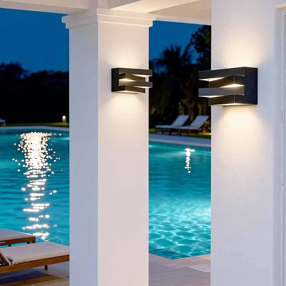 Rayvia Premium Modern Waterproof LED Outdoor Wall Sconce - Contemporary Aluminum