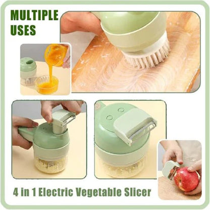 RoyaleGlow 4 In 1 Electric Food Cutter for Easy Meal Prep