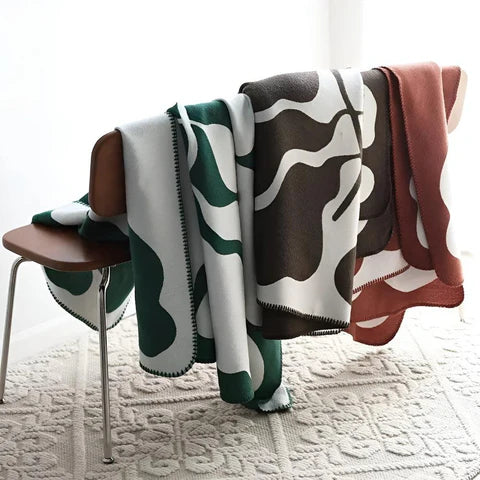Lumora Lightweight Acrylic Throw Blanket, Aesthetic Cozy Warmth for Modern Living Room