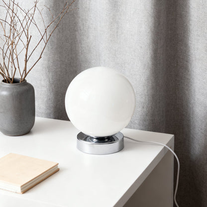 RoyaleGlow Modern LED Orb Table Lamp - Minimalist Spherical Desk Light