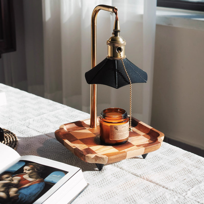 RoyaleGlow Vintage Candle Warmer Lamp with Dimmer, Timer & Adjustable Height