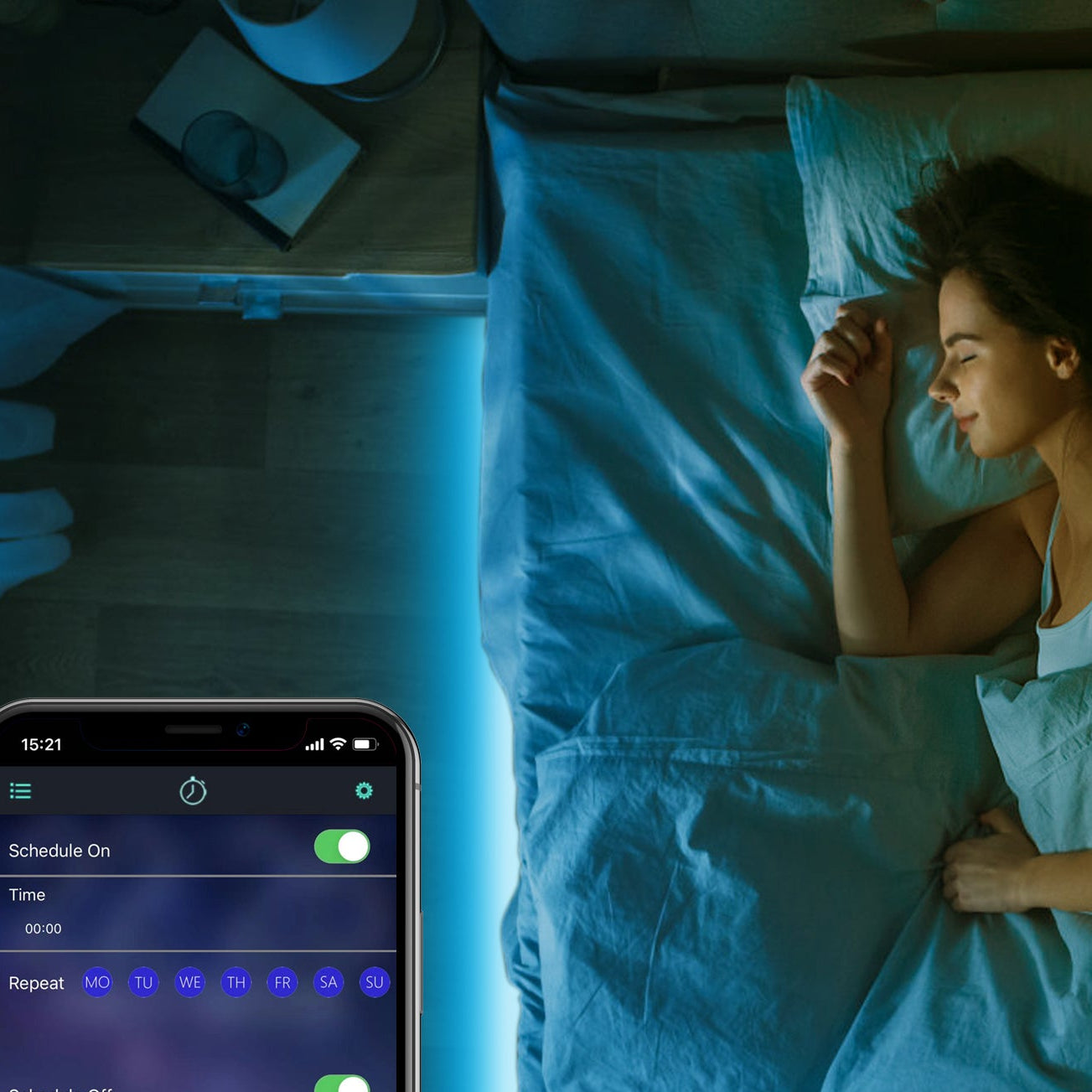 Royelux RGB Neon LED Strip Lights with App Control & Music Sync