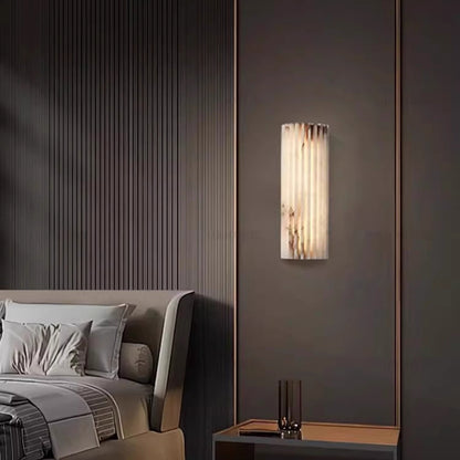 Royelux Luxury Fluted Marble Wall Sconce Interior Accent Lighting