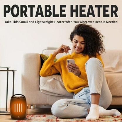 Royaleva Portable Electric Space Heater Super Quiet Oscillating Heater Fan Thermostat
