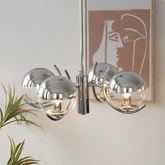 RoyaleGlow Nordic Glass Globe Chandelier - Space Ball Modern Pendant Light