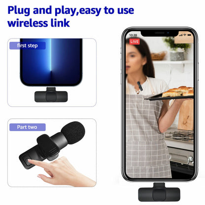 Luxora Lavalier Microphone Wireless Plug and Play System