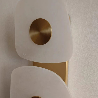 LuxRoyale Irregular Onyx Wall Sconce - Modern Stone LED Wall Light