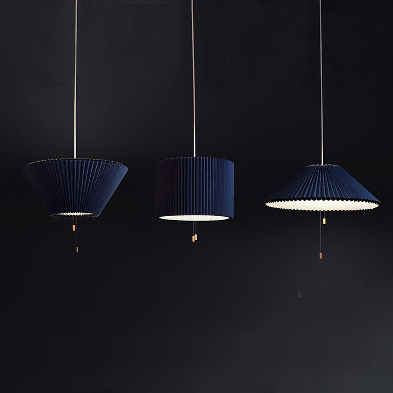 Royelux Pleated LED Pendant Light-Dimmable Modern Accordion Ceiling Fixture