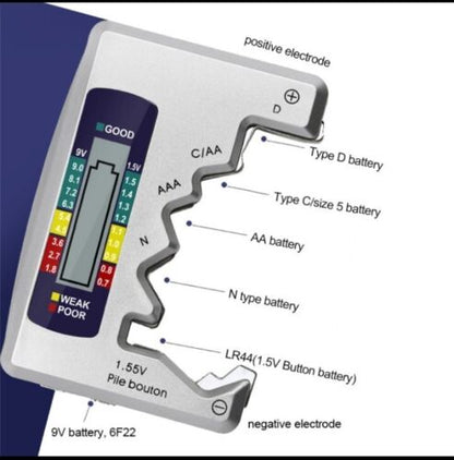 Royaleva Universal Digital Battery Tester for All Batteries