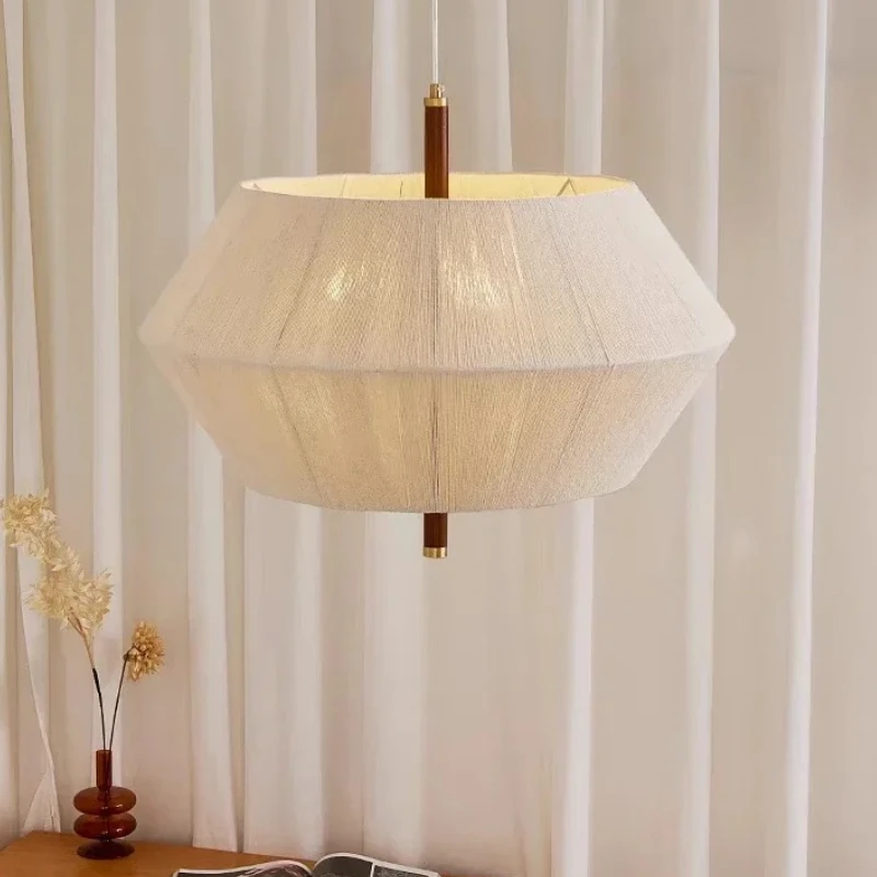 RoyaleGlow Japandi Hemp Rope Pendant Light - Modern Woven Ceiling Fixture