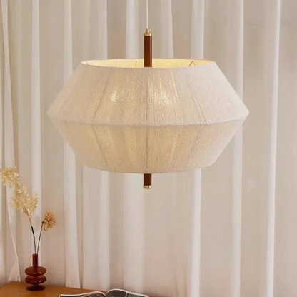 RoyaleGlow Japandi Hemp Rope Pendant Light - Modern Woven Ceiling Fixture