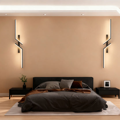 RoyaleGlow Modern LED Wall Sconce - Minimalist Asymmetrical Indoor Lighting Fixture