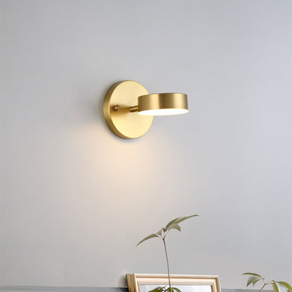 Lumora Copper LED Wall Sconce Modern Minimalist Wall Light For Living Room And Hallway