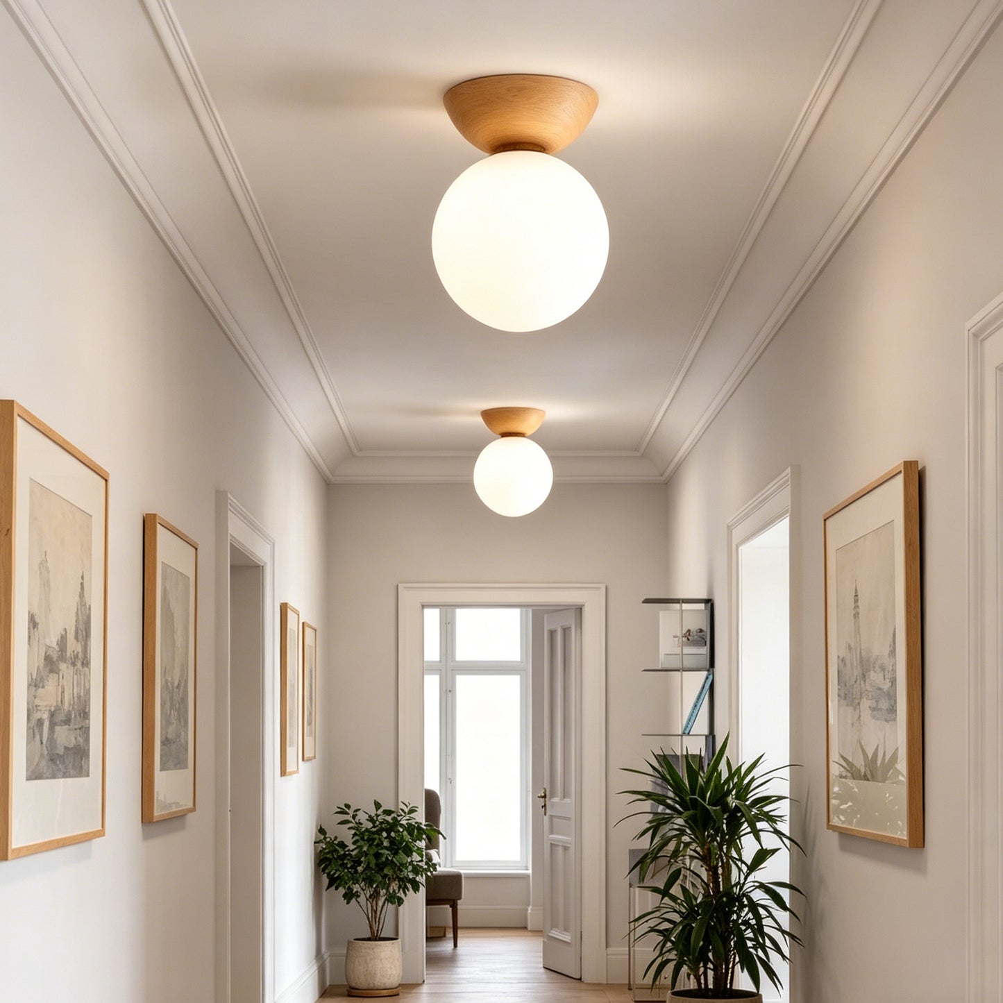 Lumora Japanese-Style Pendant Lamp With Adjustable Ambient Lighting For Living Rooms