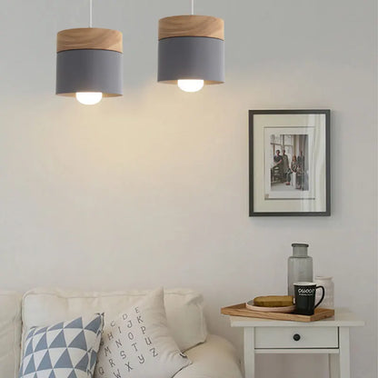 LuxRoyale Modern Wooden Pendant Light with Elegant Ambient Glow