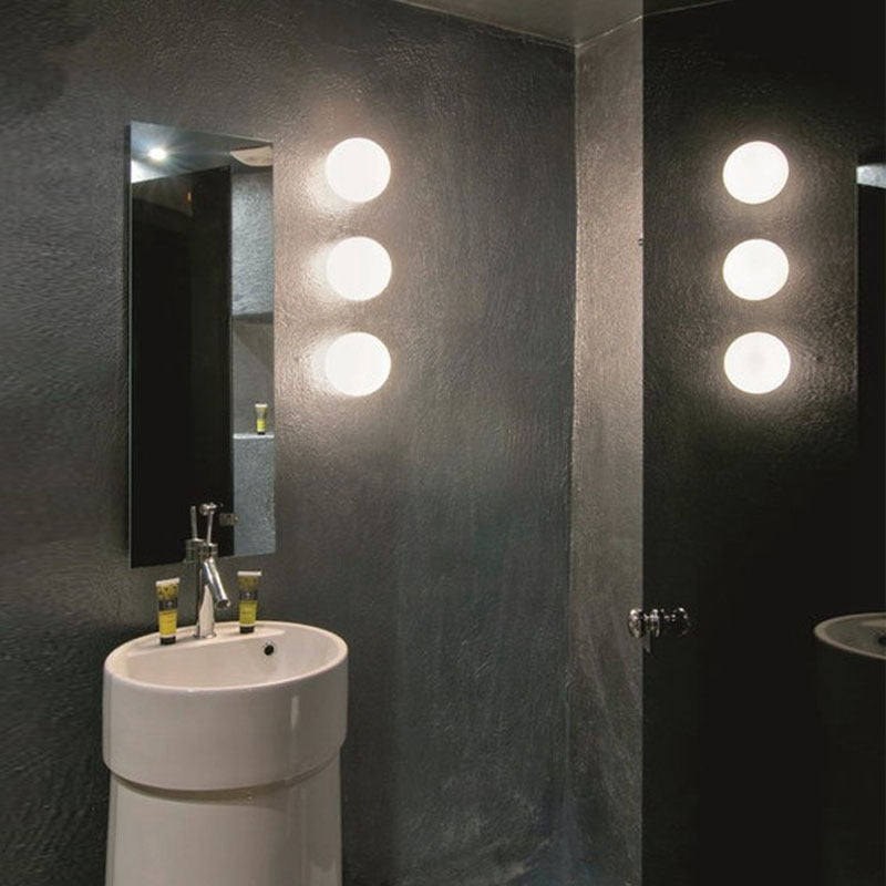 Lumora Modern Opal Glass Sphere Ceiling Light for Hallway