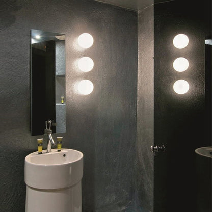 Lumora Modern Opal Glass Sphere Ceiling Light for Hallway