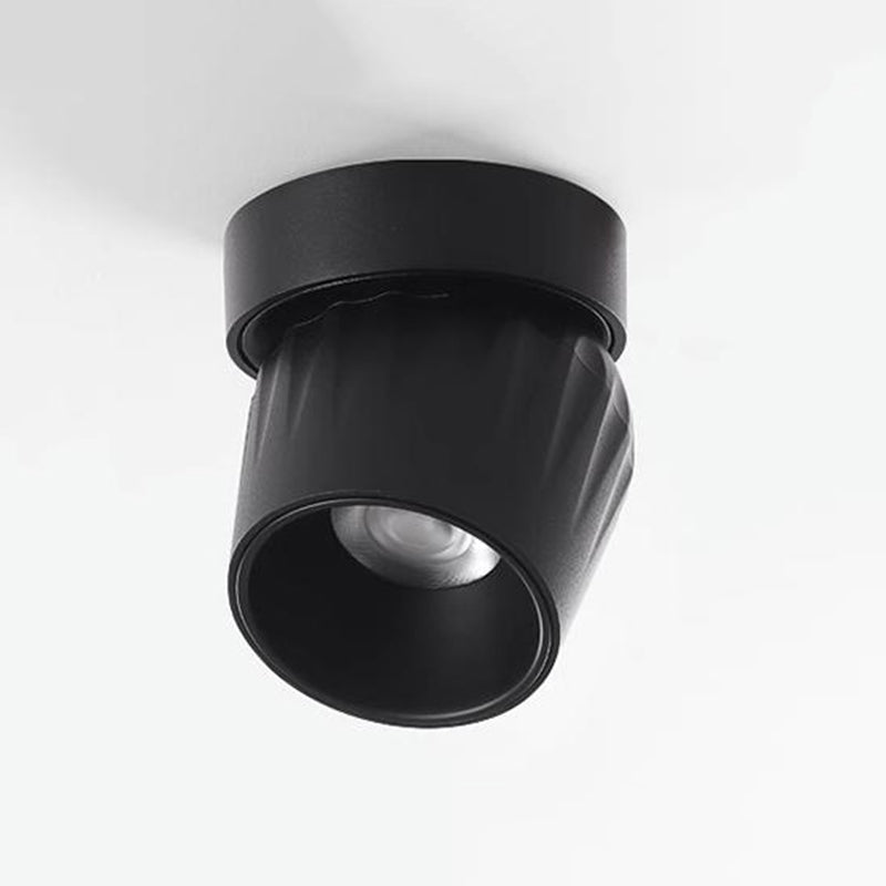 Lumora Sleek Black Dimmable LED Ceiling Spotlight