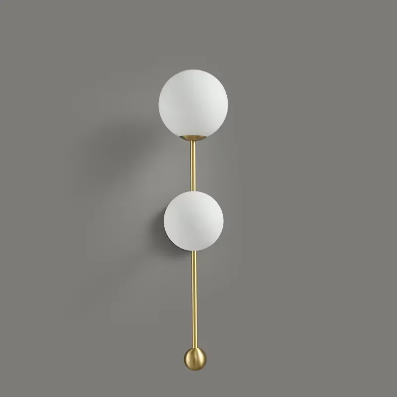 RoyaleGlow Modern Brass Glass Wall Sconce Lighting