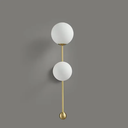 RoyaleGlow Modern Brass Glass Wall Sconce Lighting
