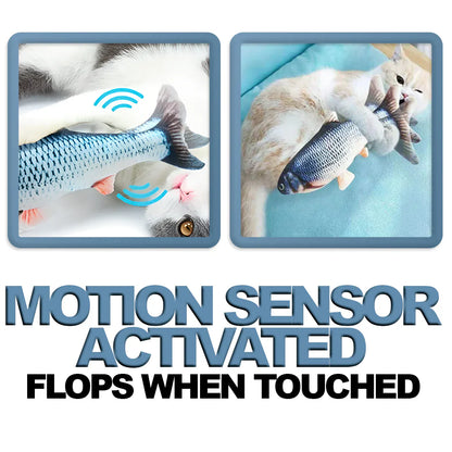 RoyaleGlow USB Floppy Fish Toy for Cats and Dogs
