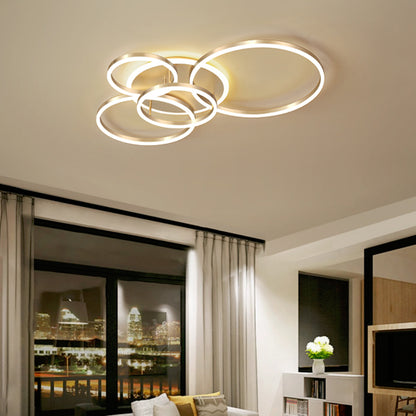Luxora Floating Ring LED Ceiling Lamp - Modern Minimalist Ambient Fixture
