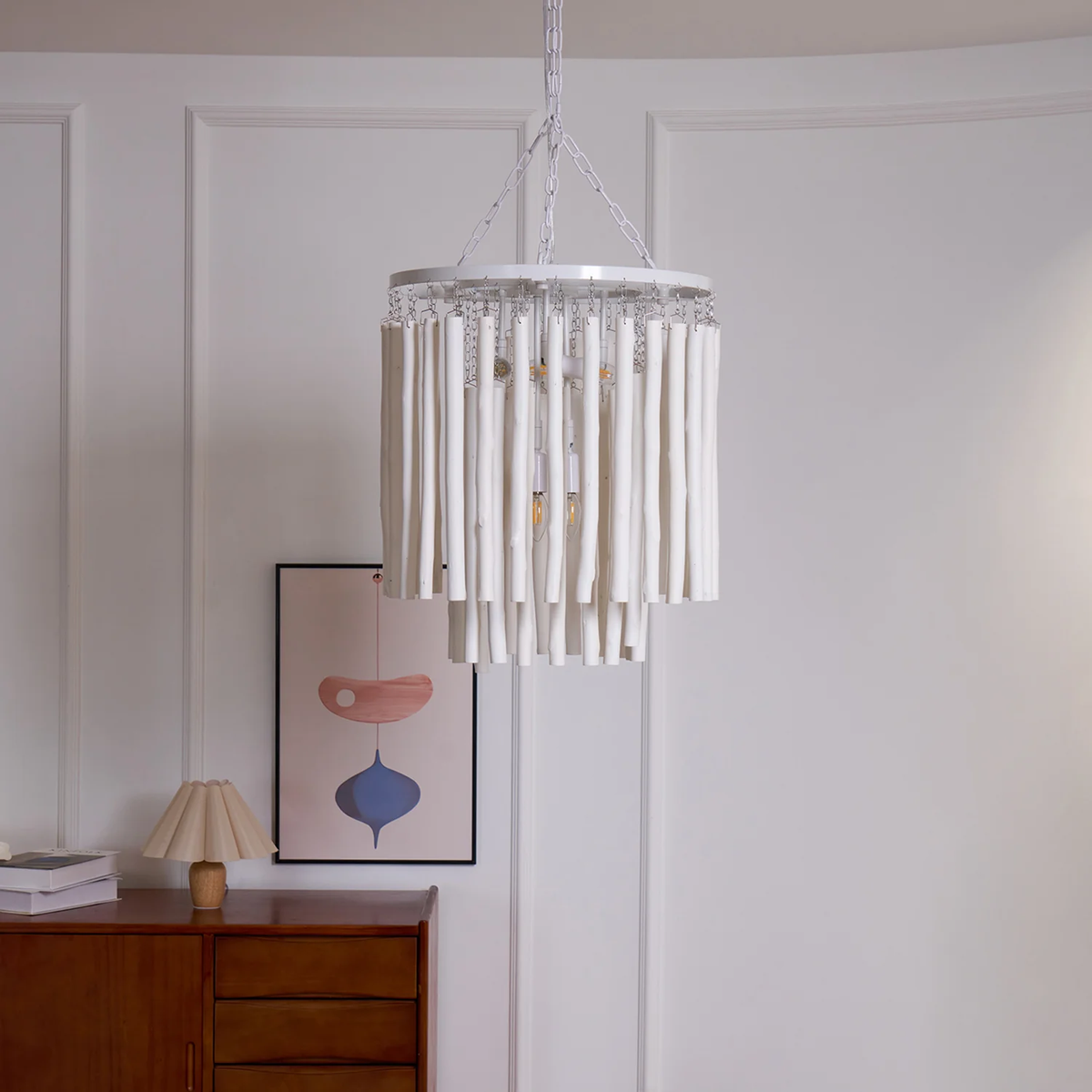 RoyaleGlow Modern Circular Hanging Chandelier Light Fixture