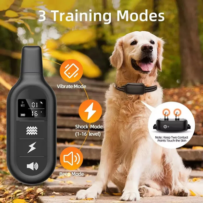 Royallure Rechargeable Waterproof Dog Training Collar - Shock E Collar with Remote Control