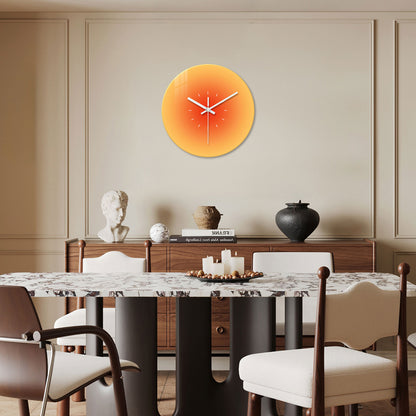 Lumora Vibrant Gradient Glass Wall Clock with Silent Sweep Movement