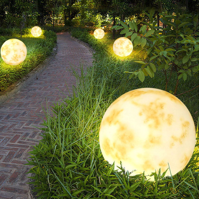 LuxRoyale Hanging Moon Lanterns for Outdoor Patio & Garden Decor- IP65 Fixture