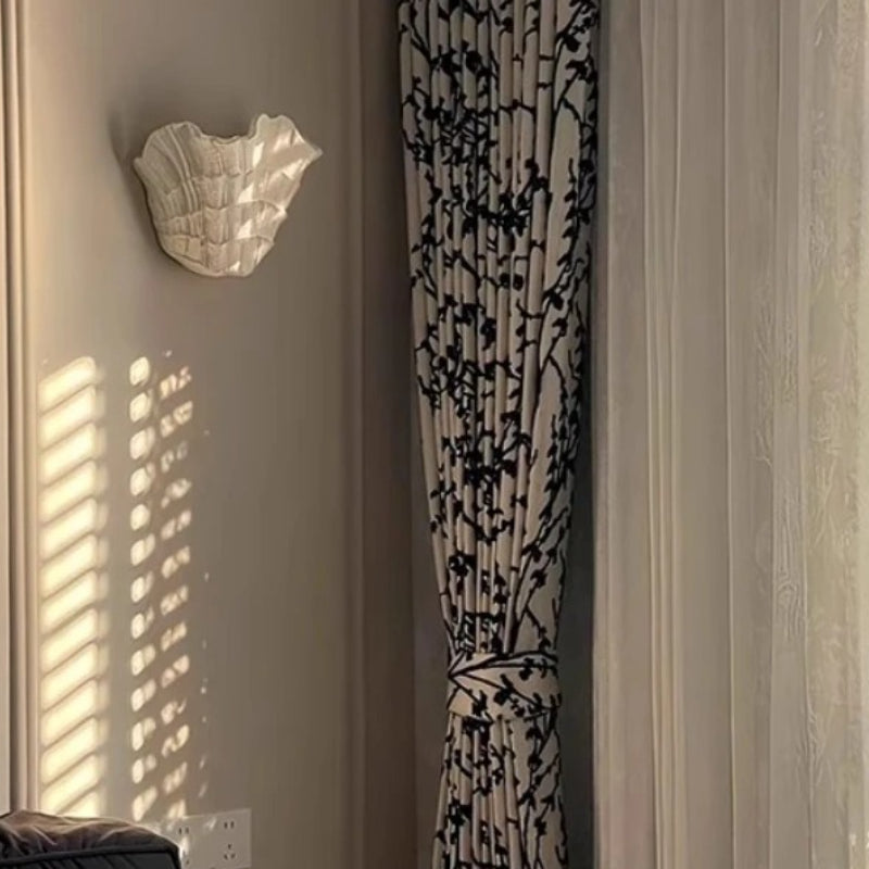 RoyaleGlow Handcrafted Plaster Seashell Sconce - Organic Modern Wall Light
