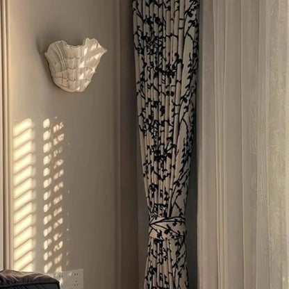 RoyaleGlow Handcrafted Plaster Seashell Sconce - Organic Modern Wall Light