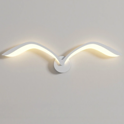 Lumora Nordic Seagull LED Wall Sconce - Modern Minimal Wing Design, Wall-Mounted