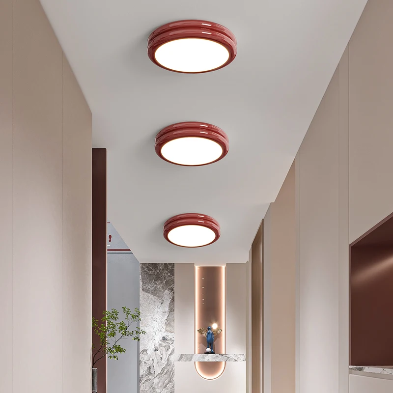 Royaleva Modern Round Double-Layered LED Flush Mount Ceiling Light
