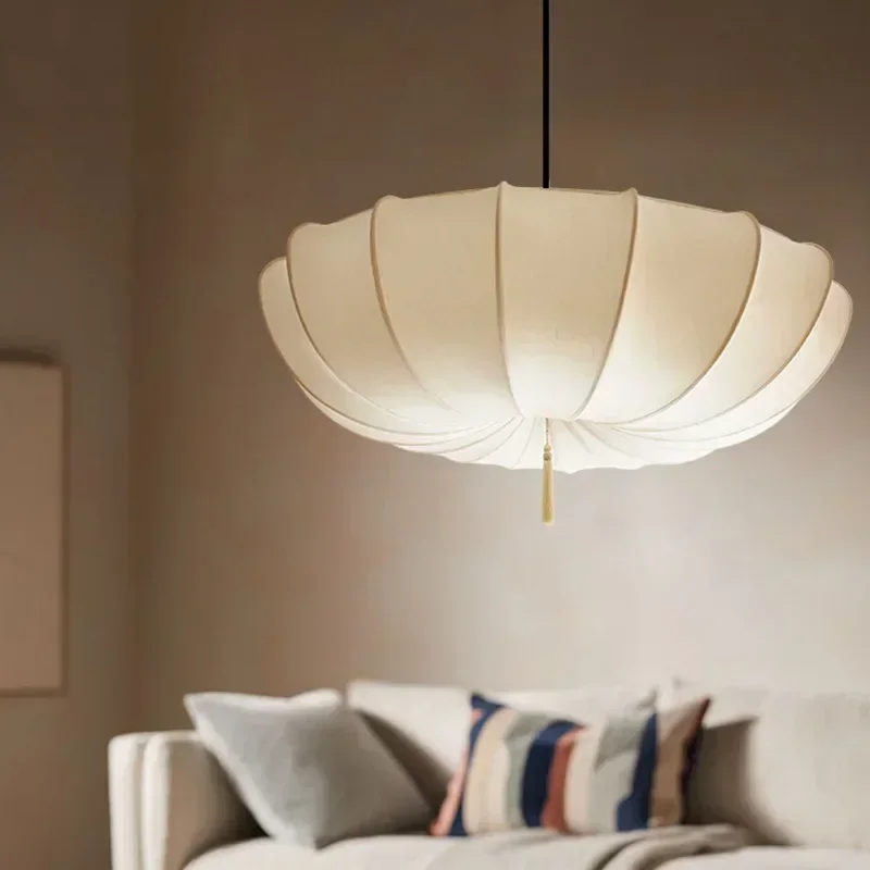 Royaleva Wabi Sabi Fabric Chandelier | Modern Nordic Organic Pendant Light