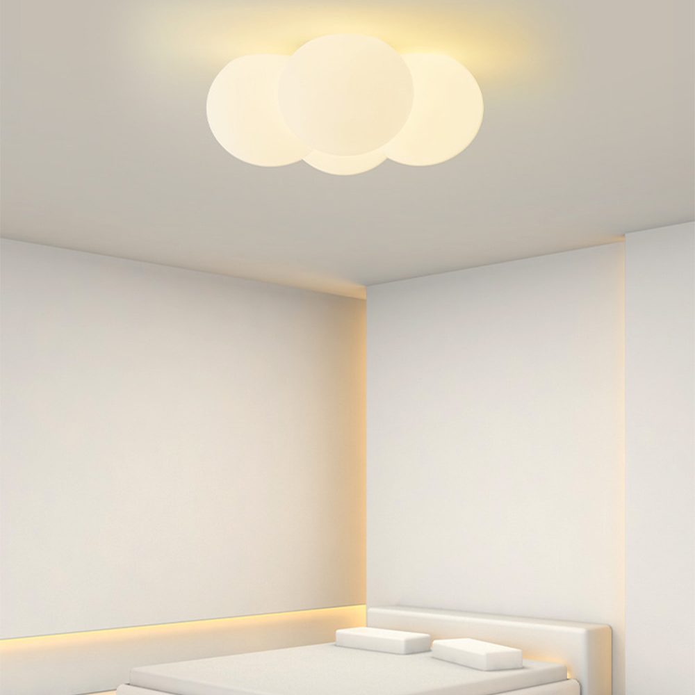 Royallure Cloud Bubbles Ceiling Light - Elegant LED Fixture for Home Décor - Flush Mount Ceiling / White / D42*H20CM