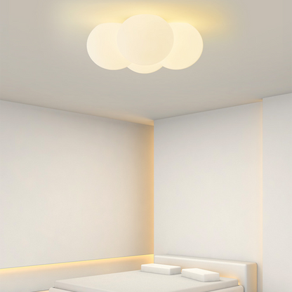 Royallure Cloud Bubbles Ceiling Light - Elegant LED Fixture for Home Décor - Flush Mount Ceiling / White / D42*H20CM