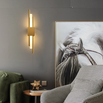 RoyaleGlow Modern LED Wall Sconce Light Fixture-Gold Nordic Indoor Lamp for Bedroom