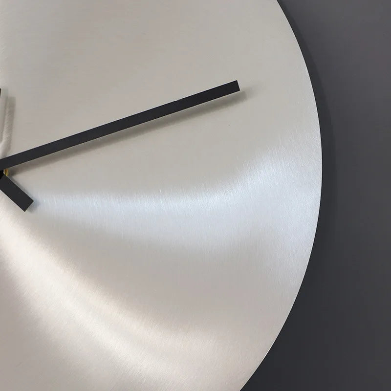 Royaleva Minimalist Olive Stainless Steel Wall Clock, Silent Quartz Movement