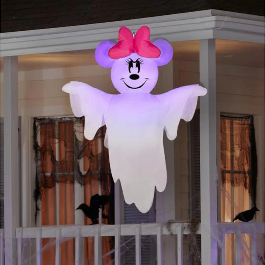 4 ft. Tall Halloween Inflatable Airblown-Hanging Minnie Mouse，as a standalone or combine it with other Airblown Inflatables 0